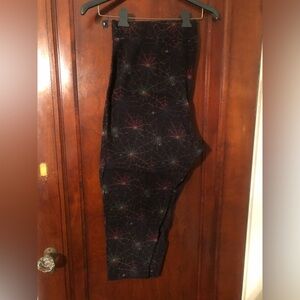 Torrid rainbow spiderweb leggings